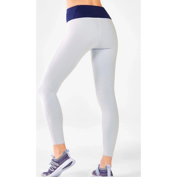 Fabletics Pants - Fabletics | Blue Two-Toned PowerHold Leggings | Size L